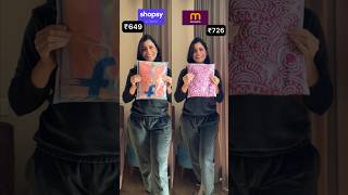 Same Fabric Same Design Different Prices  Shopsy VS Meesho shopsy meesho anudahiya [upl. by Fuller]