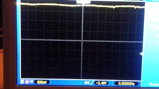 Plasticscintillator on oscilloscope [upl. by Calendra]