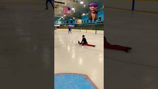 Corban did a split😲👏 iceskating skating snow hockey skate christmas music snowman singer [upl. by Dian127]