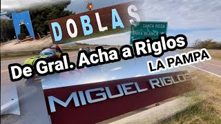 Pueblos Fantásticos  DOBLAS  MIGUEL RIGLOS  La Pampa  en moto por Argentina [upl. by Almeda]