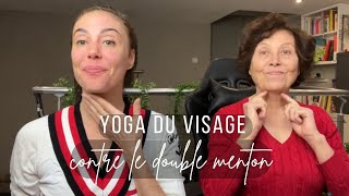 Yoga du visage  double menton  ovale du visage [upl. by Iretak]