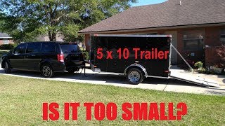 Enclosed Trailer Lawn Care Setup 5x10 [upl. by Humo734]