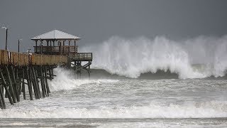 Hurricane Florence hits North Carolina coast [upl. by Madian]