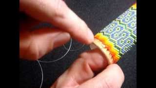 How to Add Thread In Peyote Stitch [upl. by Livy]