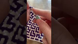 Interlocking crochet in action [upl. by Erl]