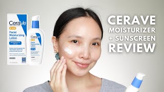 FAVORITE CERAVE SUNSCREEN Cerave AM Facial Moisturizing Lotion with Sunscreen I Combination to Oily [upl. by Lachance]