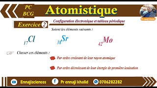 Configuration électronique et tableau périodique Exercice 2 [upl. by My410]