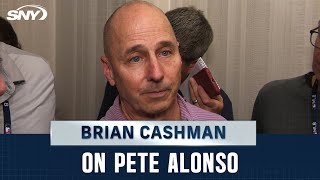 Brian Cashman on Yankees inquiring about Pete Alonso in free agency  SNY [upl. by Noelopan322]