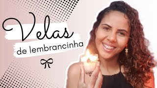 Como fazer VELAS de lembrancinha para CASAMENTO  DIY [upl. by Lraep832]