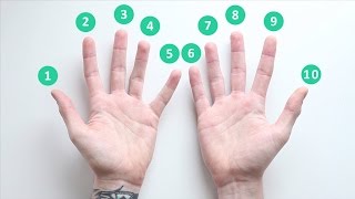 Nine times table  Multiplication hand trick [upl. by Ellicul]