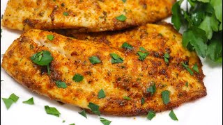 Air Fryer CRISPY FLAKY Tilapia with no breading  How to cook Tilapia in the Air Fryer [upl. by Carissa245]