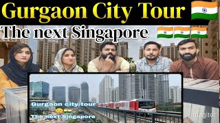 Gurgaon city tour 🇮🇳  The next Singapore 😳 cant believe this is India  modern India [upl. by Torp]