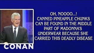 Alex Trebek Has Gone Insane Vol 5  CONAN on TBS [upl. by Ellenrahs]