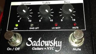 Sadowsky Bass Preamp  DI 2 of 4 [upl. by Cody573]