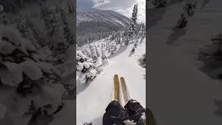 THE MOST INSANE POV SKIING RUNS ski skiing pov youtubeshorts [upl. by Aehc]