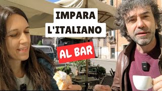 Impara lItaliano al Bar  Learn Italian at the Cafè How to Order a Coffee in Italy sub ENGITA☕🥐 [upl. by Otxis772]