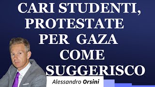 Cari studenti protestate per Gaza come suggerisco [upl. by Krantz130]