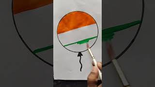 Indian flag drawing 🇮🇳 balloon 🎈shorts youtubeshorts trending viral [upl. by Enneles]