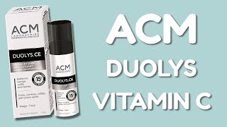 ACM DUOLYS VITAMIN C  opinions skin test amp INCI ingredients [upl. by Sigrid]