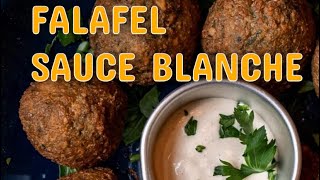 FALAFEL LIBANAIS ET SA SAUCE YAOURT ONCTUEUSE  delicious falafels and lebanese sauce sesame quick [upl. by Margareta]