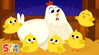 Five Little Chicks  Lullaby for Kids  Super Simple Songs [upl. by Ellita16]