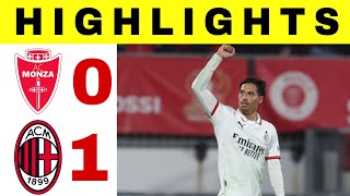 Monza vs AC Milan  01  All Goals and Highlights Serie A Liga Italia  football soccer [upl. by Blalock]