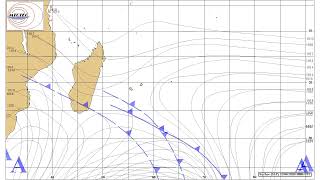 Avril 2024  Évolution de la situation isobarique sur le Bassin SudOuest de locéan Indien [upl. by Ardnama]