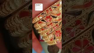 2024 Latest Gold Bangle Designs with Weight and Price viraltrndingshortvideo [upl. by Ramed]