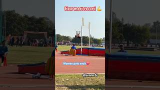 Women pole vault💪 jumperaj shorts youtubeshorts [upl. by Leaper265]