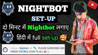 How To Setup Nightbot For YouTube Live Stream  Nightbot Setup On Mobile in hindi [upl. by Oirobil]