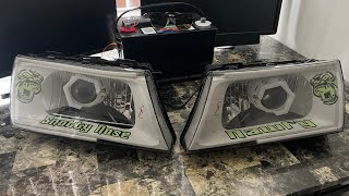 Custom Grand MarquisCrown Vic Headlights  ShadezLighting [upl. by Eninnaj323]