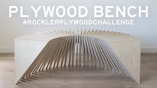 Making a Plywood Bench  RocklerPlywoodChallenge [upl. by Lladnik]