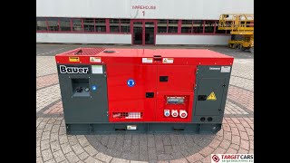 781284 BAUER GFS40KW DIESEL 50KVA 3PHASE 400230V GENERATOR ATS 2023 23010231 NEW UNUSED [upl. by Atsahs27]