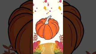 How to draw a pumpkin 🎃 easy drawing cute drawing fun art and craft ideas trending drawing [upl. by Kloman932]