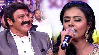 Celebs applauded Singer Sithara Krishnakumars soulful singing at South Movie Awards [upl. by Elkraps]