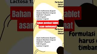 FORMULA TABLET ASAM MEFENAMAT [upl. by Sands]