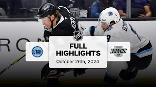 Utah Hockey Club at Kings  October 26 2024  NHL Full Game Highlights [upl. by Anatolio545]