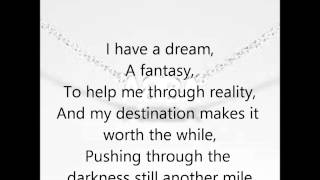 Abba I Have A Dream Lyrics [upl. by Euqinomahs633]