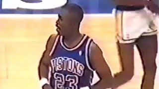 Mark Aguirre’s Terrible Debut With The Pistons 1989 [upl. by Eiddet]