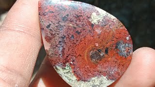 red moss agate stone [upl. by Avid]