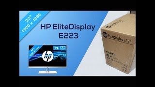 hp elite display e223 23 inch full FHD monitor Review [upl. by Yann]