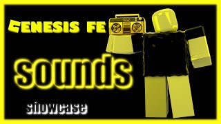 ROBLOX GENESIS FE SOUNDS RADIO DEMO SHOWCASE WITH STAR GLITCHER  myworld WAS HERE [upl. by Constanta]