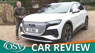 Audi Q4 etron InDepth Review 2022  Better than the BMW iX3 [upl. by Ursel]