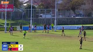 Glenelgs Brock Summerhayes kicks 9 goals  Rd 15 U16 Torrens Uni Cup [upl. by Nylear]