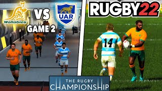 AUSTRALIA vs ARGENTINA Round 4  Rugby Championship 2024  Rugby 22 Legend Difficulty amp Commentary [upl. by Alexei237]