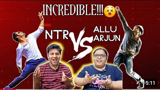 NTR Allu Arjun Dance Reaction  NTR dance videos  Allu Arjun Dance Videos [upl. by Keifer]