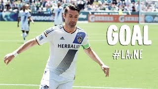 GOAL Robbie Keane scores with a long range blast  LA Galaxy vs New England Revolution [upl. by Erual]