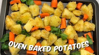 HOW TO MAKE OVENBAKED POTATOES EASY BREAKFAST IDEA [upl. by Aihtnys]