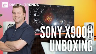 Sony X900H 4K HDR TV Unboxing setup and impressions [upl. by Aicilak]