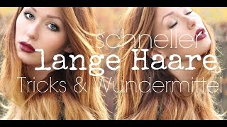 schneller lange Haare Meine Haargeschichte  Wundermittel [upl. by Marino172]